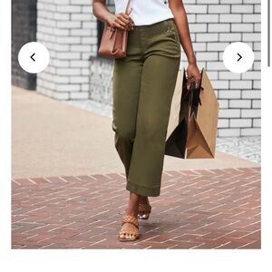 NWT Spanx stretch twill cropped pant large TALL